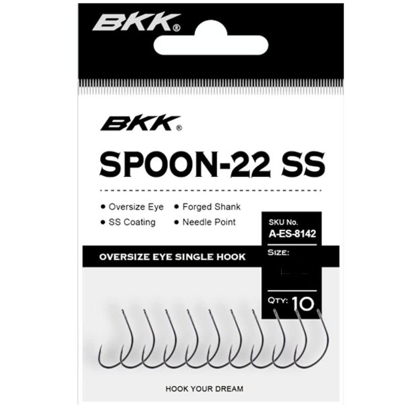 BKK Finesse Spoon-22 SS Fishing Lure Single Hook