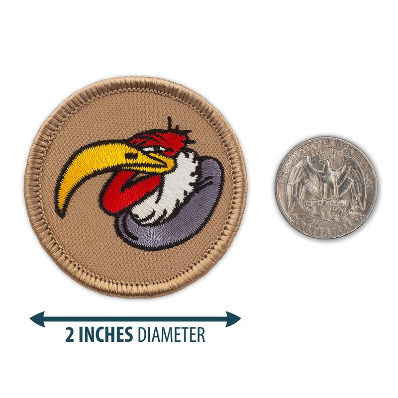Buzzard Patrol Patch - 2" Diameter Round Embroidered Patch