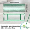 Microfiber Mop Pad Refills Compatible with Libman Wet & Dry