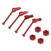Front Rear Drive Shaft Aluminum Alloy Driveshaft CVD for Traxxas