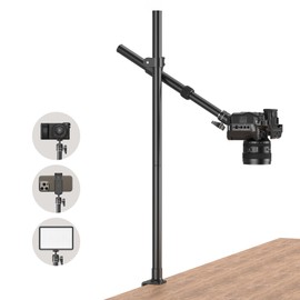 SMALLRIG Camera Desk Mount, Overhead Camera Arm Stand for Desk with 360° Ball Head,for DSLR Cameras, Cell Phones, Lights, Microphones