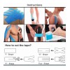 6pcs Cinta Kinesiológicas Vendaje Neuromuscular Tape 5mx5cm