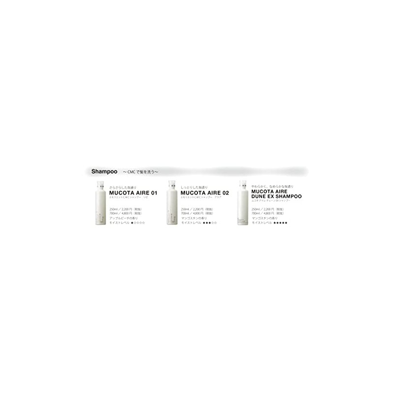 promille MUCOTA Aire 02 Emollient CMC Shampoo, Aqua 23.7 fl