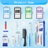Personal Hygiene Kit Bulk Pack of 100,Blue 13-IN-1 Travel Size