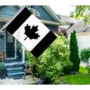 24x36 Inch Black Canada Flag,2x3 FT Dark Canadian Flag,Medium Digitial