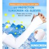 Mangas Protectoras Para Brazos Protección Solar Uv,4 Pares Color Blanco