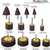 Abrasive Flap Wheel Sander,24 Pack 80 Grit 1/4" Shank Diameter