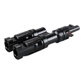 Gorise 1 Paar Professionelle Solarstecker Y-Verbinder Männlich/Weiblich, Photovoltaik-Steckverbinder Parallelverbinder für Solarpanel