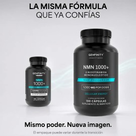 Nmn Ultra Pure 000mg Por Dosis 100 Cáps Longevidad
