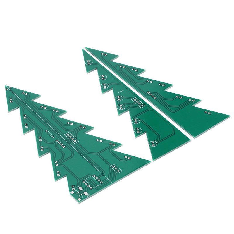 DIY Christmas Tree LED Electronic Printed Circuit Board Ornament for