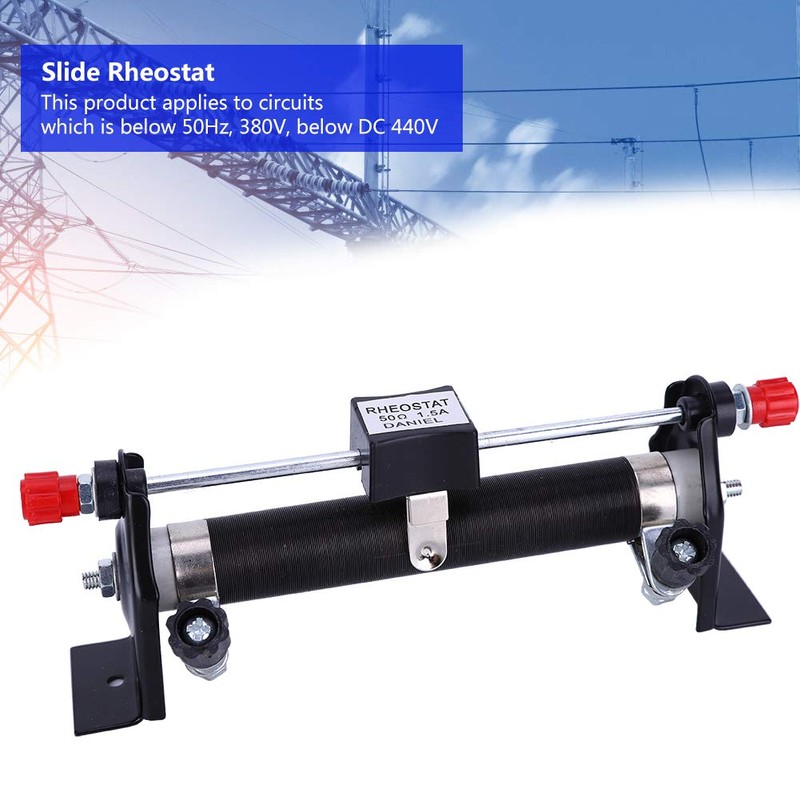 Oumefar Slide Rheostat Resistance, Sliding Rheostat Adjustable Rheostat Physics Electrical