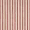 Red and White Distressed Striped Fabric, 1 Yard
