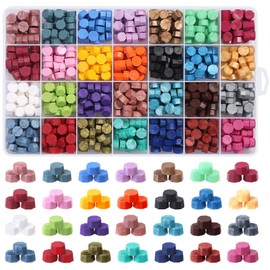 728Pcs Sealing Wax Beads, Sealing Wax Pellets for Wax Seal Stamp, Letter Wax Seal Kit for Letter Stamp Sealing and DIY Craft (28 Colors)