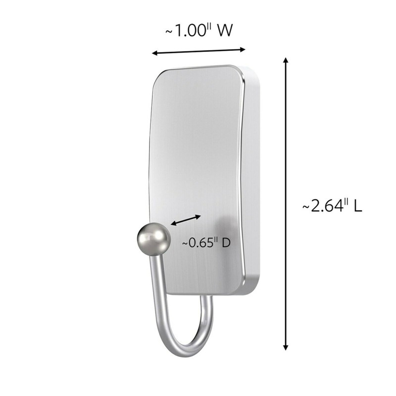 Command Small Bath Hook, Holds up to 1 lb, 1