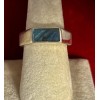 Natural Creations mens sterling silver ring Size 12 Labradorite