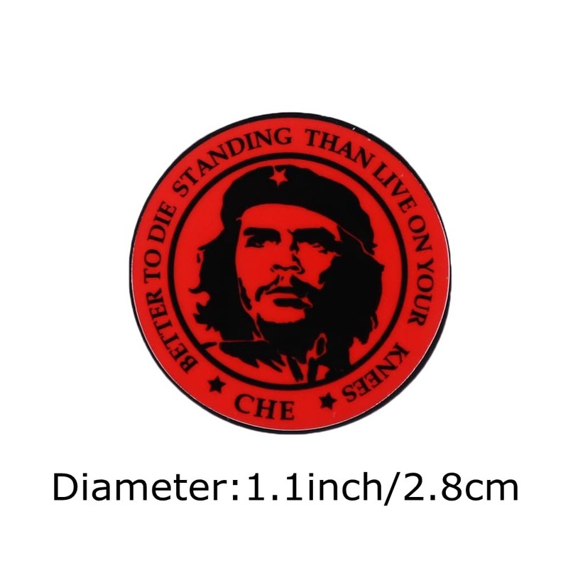 vmcoatdu Che Guevara Pin Funny Brooch Enamel Lapel Pin Badge