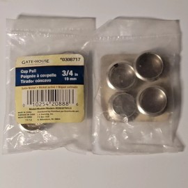 gate-house N 7308 3/4 In. Satin Nickel, Closet Door Finger Pull (2 - 4 Packs)