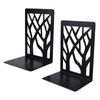 Pinsheng 1 Pair Bookends Metal Bookend Black Book Holder for Shelf Desk Book Holder for Home Office School 165 x 120 x 94 mm