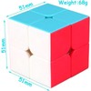 Speed Cube 2x2x2 no stickers magic cube puzzle toy for