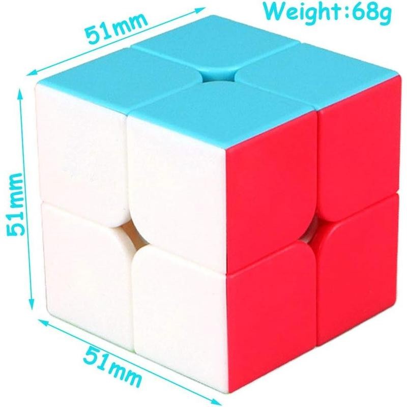 Speed Cube 2x2x2 no stickers magic cube puzzle toy for