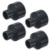 M METERXITY 4-Pack UPVC Reducer Pipe Fitting, DN32x15 Reducing Coupling