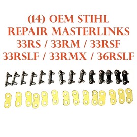 Stihl (14) OEM Stihl - 3/8 Chain Yellow Repair Master Links 33RS 33RSF 33RM 36RS 33RMX