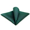 S&W SHLAX&WING Houndstooth Pocket Square Green Blue Men's Handkerchief