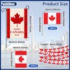 36Pcs Canada Day Flags Sets, Include Canada Garden Flag String
