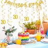 40th Birthday Decoration Set Includes 1 Banner with 20 Hanging
