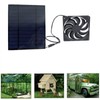 Solar Abluftventilator Kit Solarzellenplatinen Netzteil 10 W für die Luftzirkulation