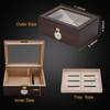 Bald Eagle Cedar Cigar Humidors with Hygrometer, Handcrafted Cigar Box