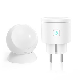 ASOFTY Motion Sensor with Socket, Infrared Wireless Motion Sensor, Adjustable Sensitivity, Motion Sensor Socket, Motion Sensor Switch for Lights and Devices for Indoor/Outdoor Use