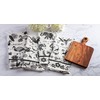 Karma Gifts Black and White Boho Tea Towels, 28" L