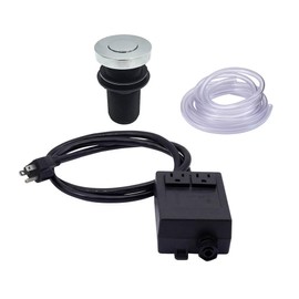 Mountain Plumbing: MT957/BRS - Round “Deluxe” Flush Waste Disposer Air Switch with Freedom Mount