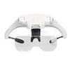 Headband Magnifier 4 LED Bright Lights 5 Detachable Optical Lenses