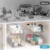 Vtopmart Vtopmart 2 Tier Bathroom Storage Organizer, 2 Pack Clear