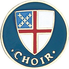 Terra Sancta Guild B-94 Episcopal Shield 1" Choir Religious Pin