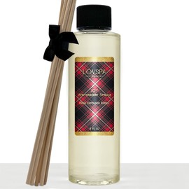 LOVSPA Joy Winterberry Spruce Diffuser Oil - Holiday Essential Oils for Diffuser Refill & Air Freshener Room Spray - Long-Lasting & Natural Home Fragrance, Scented Oil for Diffusers, USA Made, 4oz
