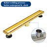 Neodrain 24-Inch Gold Linear Shower Drain with Tile Insert Cover,