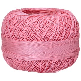 Lizbeth Size 80 HH80622 HH80 Cotton Thread 184 Yds 10 Grams, Pink Medium