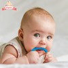 Baby Teething Ring Sensory Teether Silicone Pacifier - Soothe Gum