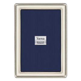 Siena 5x7 Silver Double Braid Deco Picture Frame, Boutique Quality Photo Frame, Collection (925 Sterling Silver)