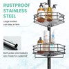 SEIRIONE Rustproof Corner Shower Caddy Organizer, 4 Large Baskets for
