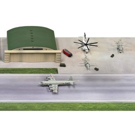 Pit Road SPS29 1/700 SPS Series Marine Self-Defense Force Air Base Scene Paper Base (7.1 x 11.0 inches (180 x 280 mm), 2 Sheets) Plastic Model