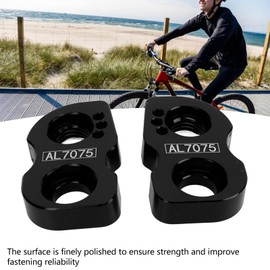 GLOGLOW Aluminum V Brake Extenders, 1 Pair V Brake Extension Conversion Seat for 14 to 16 16 to 18 406 to 451 Wheel Sets Lightweight Durable Adjustment for Road Bike