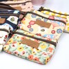 loco animo Pouch, Double Zipper, Strap, Lightweight, Cute, Animal Pattern,