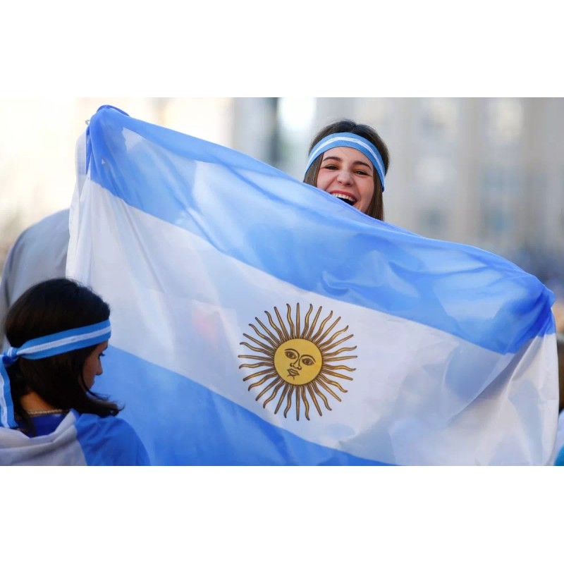 Bandera Pais Argentina 1.5m X 90cm Resistente Lavable Int Ex