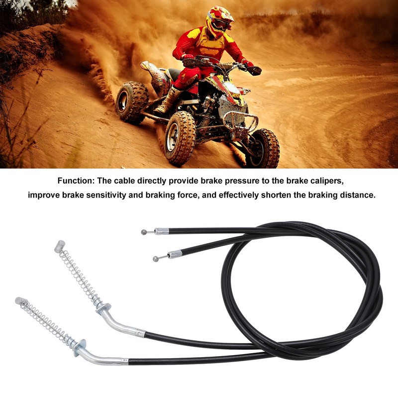 2pcs ATV Front Brake Cable High Strength Steel Rugged Structure