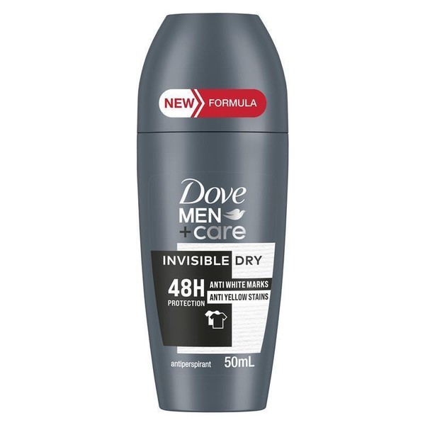 Dove for Men Antiperspirant Deodorant Roll On Invisible Dry 50ml