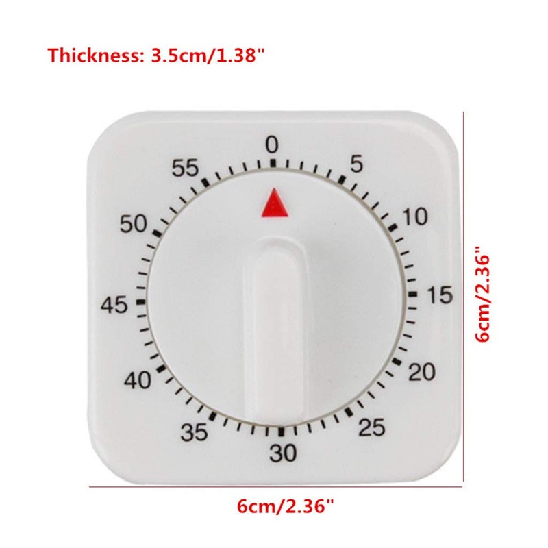 60 Minutes Mechanical Timer Clock Kitchen Cooking Timer Clock With